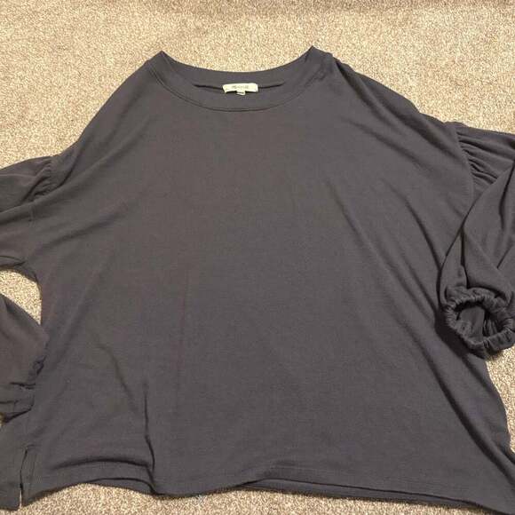 Madewell Crepe Drop-Shoulder Bubble Sleeve Tee - Picture 4 of 5